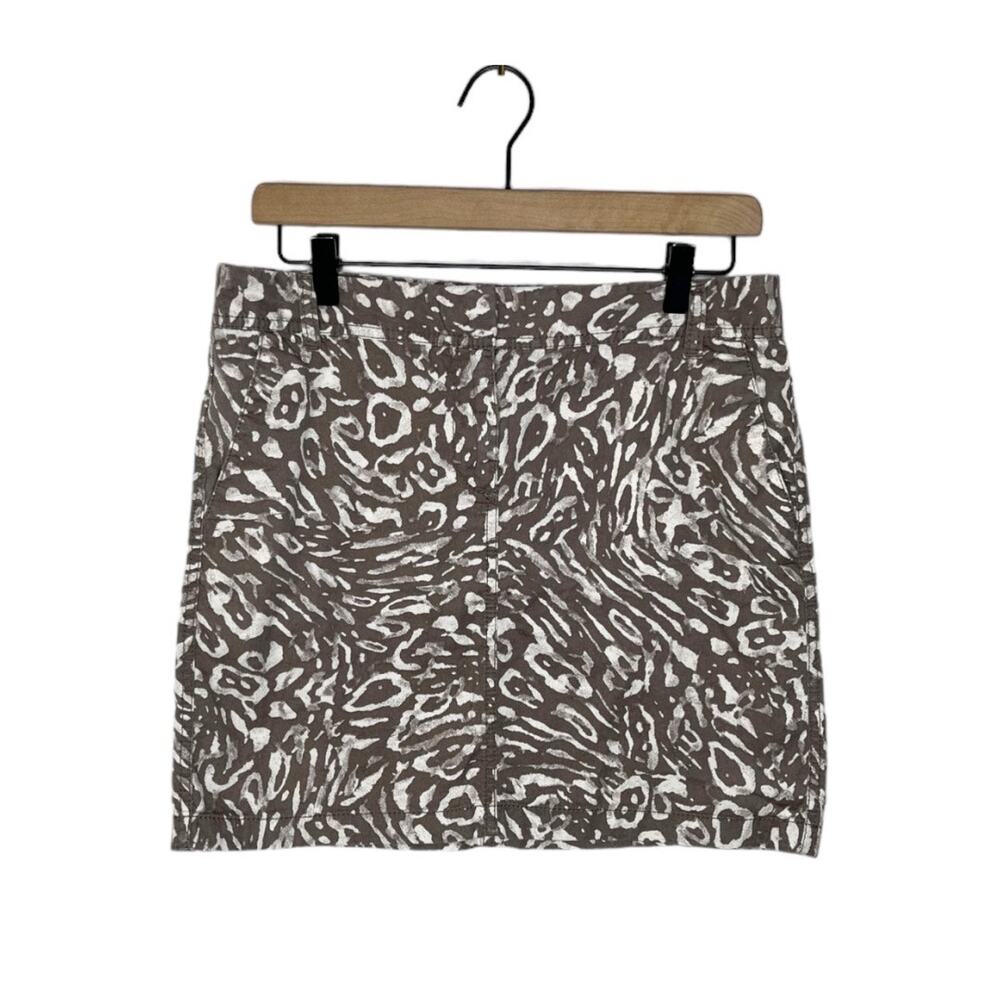 ANN TAYLOR LOFT Animal Print Mini Skirt Size 4